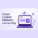 Ilustração de um laptop com ícones de crescimento financeiro, nas cores do Pilar Financeiro